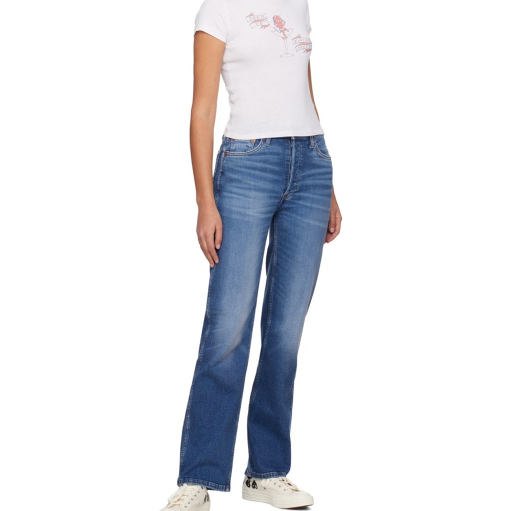 Re/Done Women's High Rise Blue Jeans